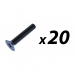 Click to see a larger image of Pack of 20 Screw M5 x 30mm pozi Countersunk (suit 3426/7 handle)