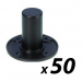 Click to see a larger image of Pack of 50 Aluminium Speaker Top Hats