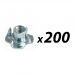 Click to see a larger image of Box of 200 M6 Tee Nut (teenut)