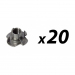 Click to see a larger image of 20 Pack of M5 Tee Nut (teenut)