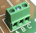 Click to see a larger image of PCB Screw Terminal 3 pin 5mm pitch for Crossover PCB