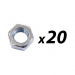 Click to see a larger image of Pack of 20 Tuff Cab M5 Hex Full Nut