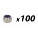 Click to see a larger image of Pack of 100 Tuff Cab M5 Nylon Insert Self Locking Nut