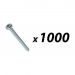 Click to see a larger image of Pack of 1000 Tuff Cab M5 x 50mm Pozi Pan Head Screw Zinc Plated