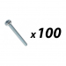 Click to see a larger image of Pack of 100 Tuff Cab M5 x 50mm Pozi Pan Head Screw Zinc Plated