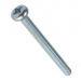 Click to see a larger image of Tuff Cab M5 x 50mm Pozi Pan Head Screw Zinc Plated