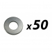 Click to see a larger image of 50 Pack of Tuff Cab M6 Washer Zinc Plated