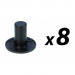 Click to see a larger image of Pack of 8 Internal Aluminium Top Hat For Speakers