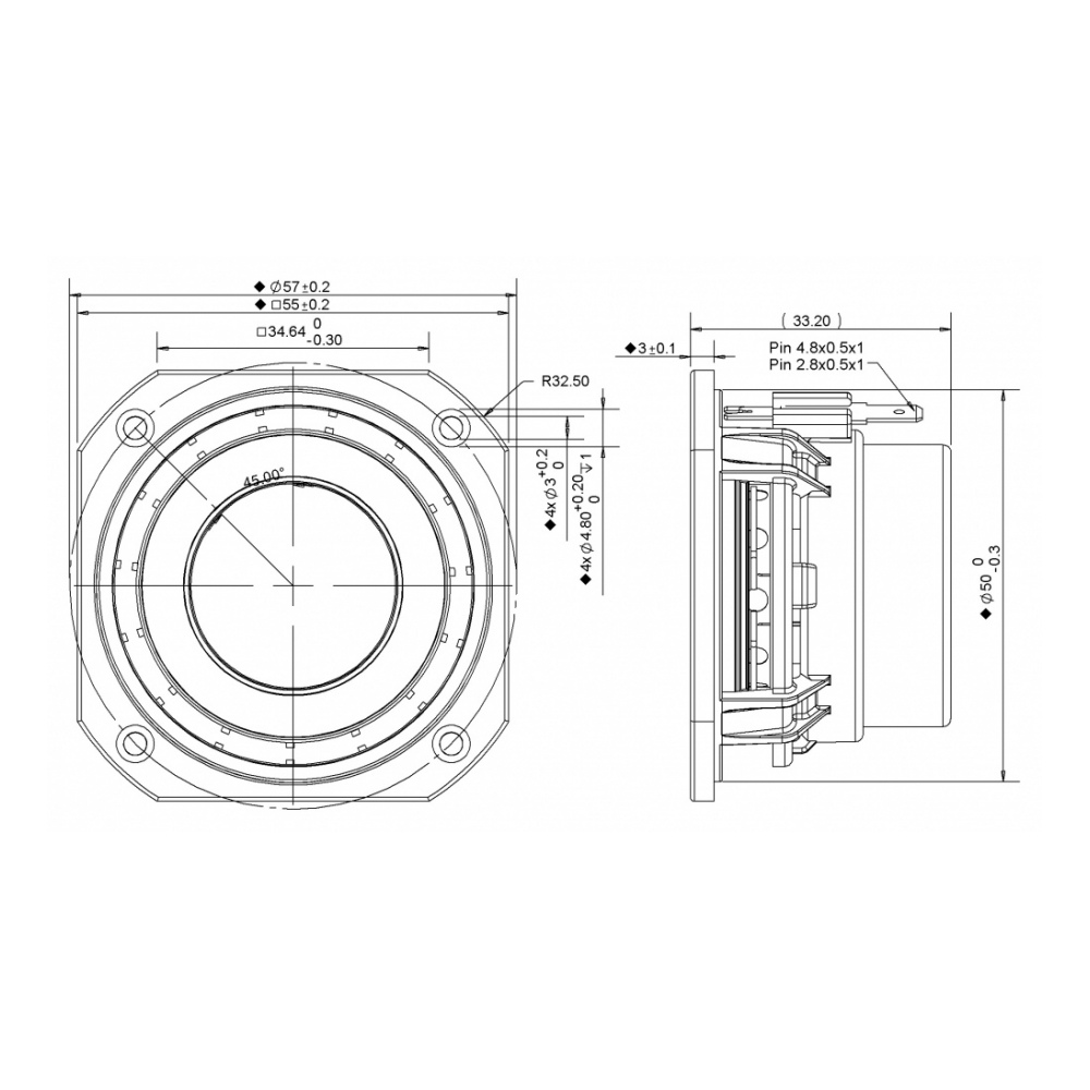 Peerless PLS-P830970 2 inch Full Range